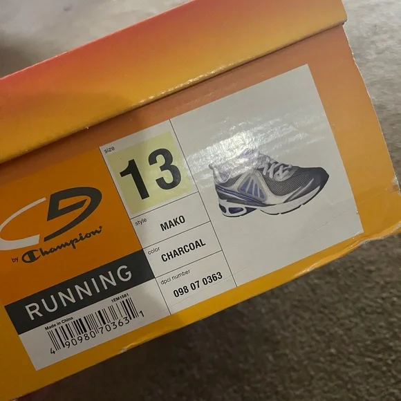 NWT Champion Gray Mens Running Sneaker - Picture 2 of 10